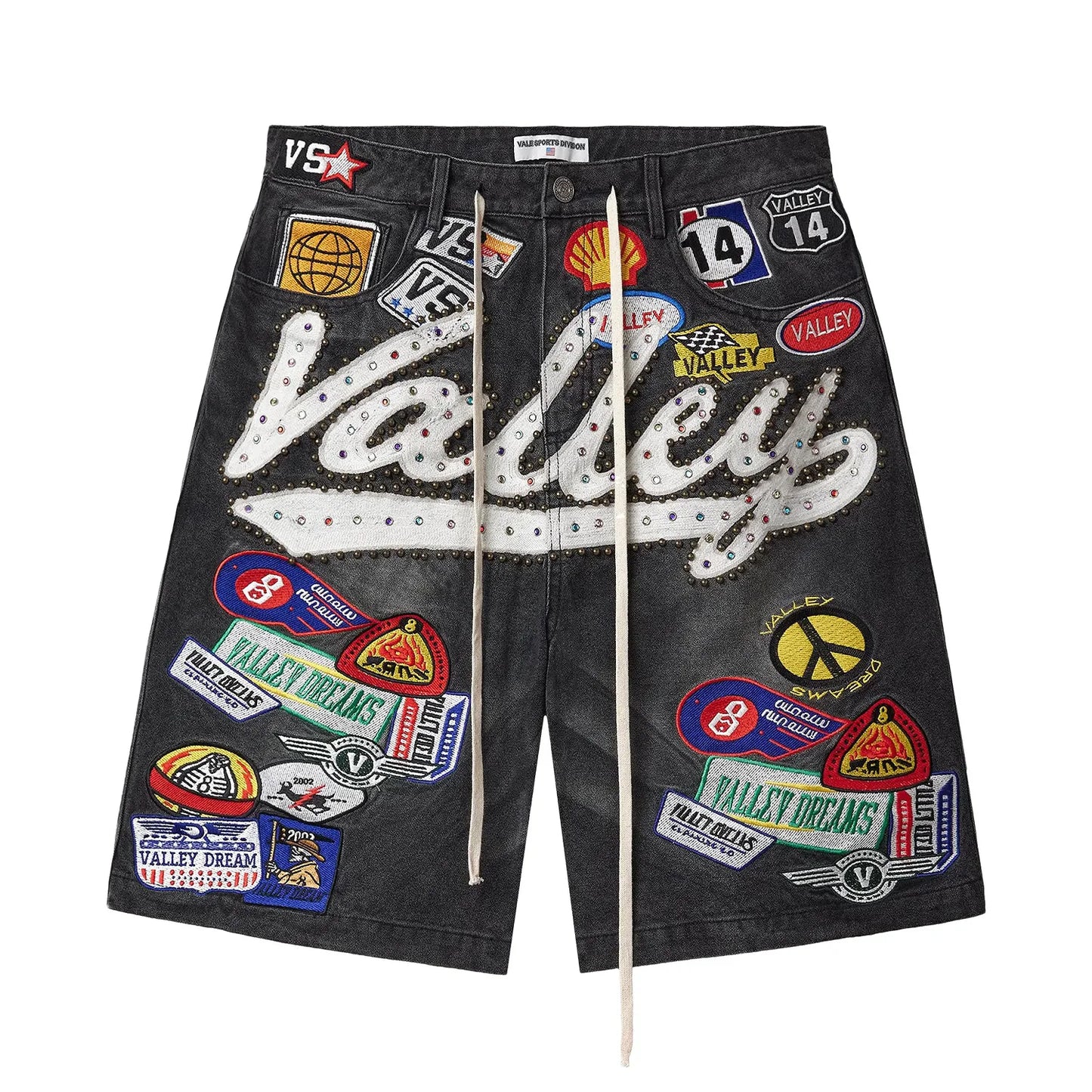 Vale Forever 1980s Black Jorts