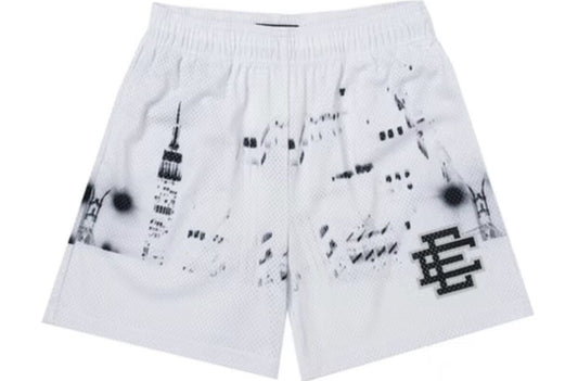 Eric Emanuel White Skyline Shorts