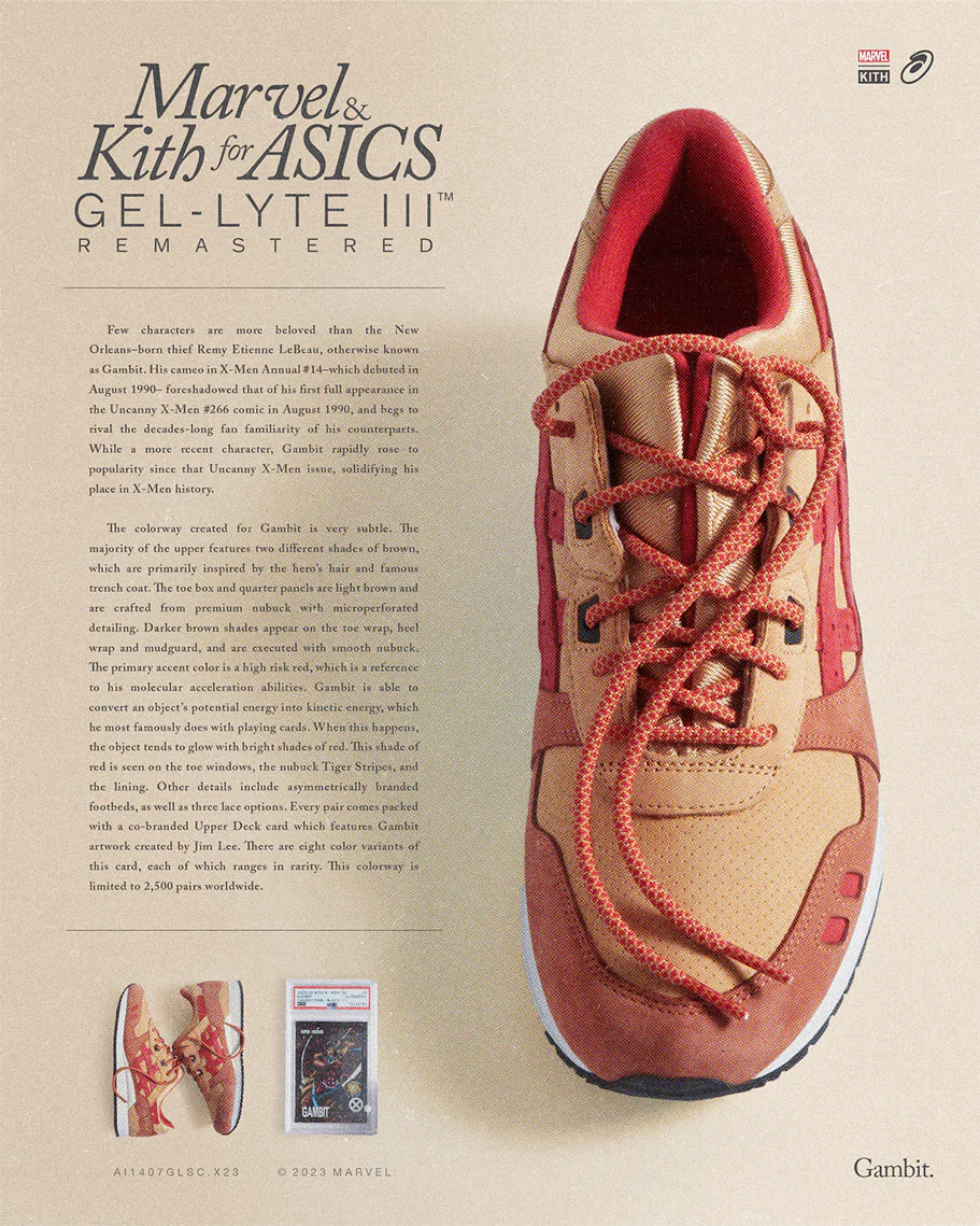 ASICS Gel-Lyte III '07 Remastered Kith Marvel X-Men Mystery Sealed Box (Trading Card Included)