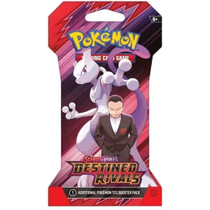 Pokemon SV10 Destined Rivals Sleeved Booster Pack | Giovanni & Mewtwo