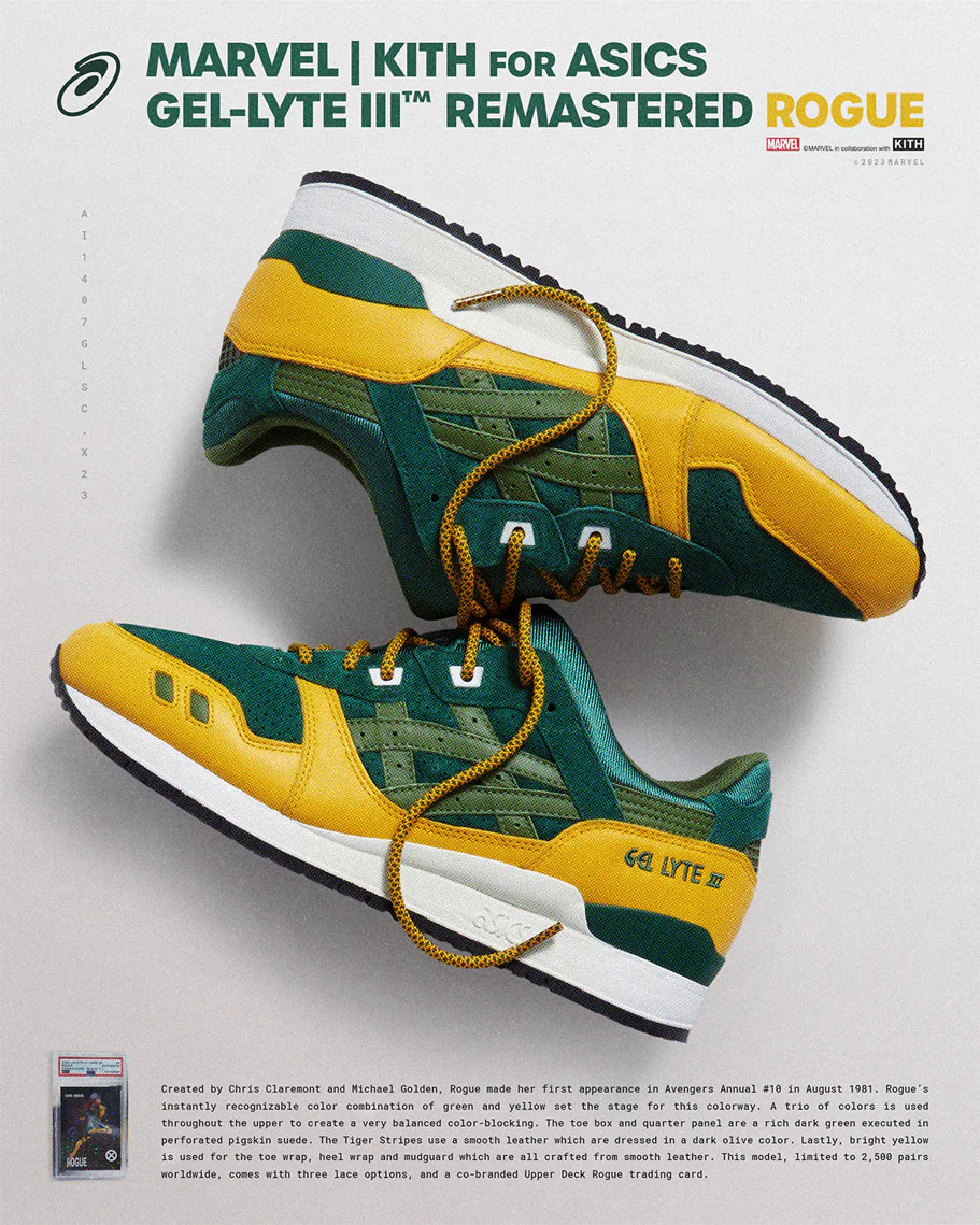 ASICS Gel-Lyte III '07 Remastered Kith Marvel X-Men Mystery Sealed Box (Trading Card Included)