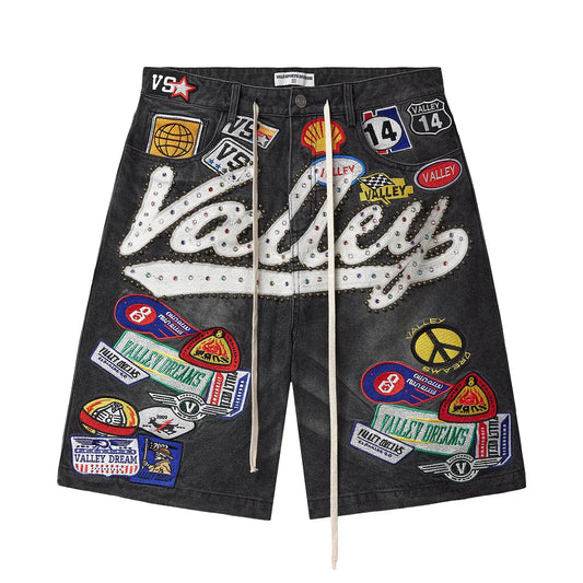 Vale Forever 1980s Black Jorts