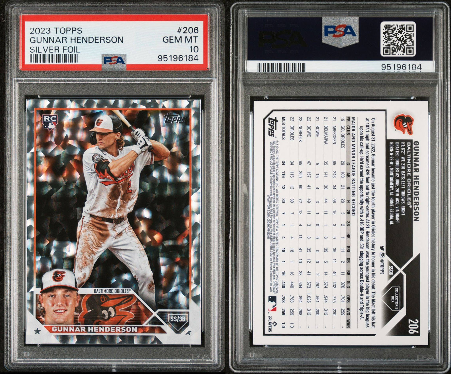 2024 Topps Gunnar Henderson Silver Foil PSA 10