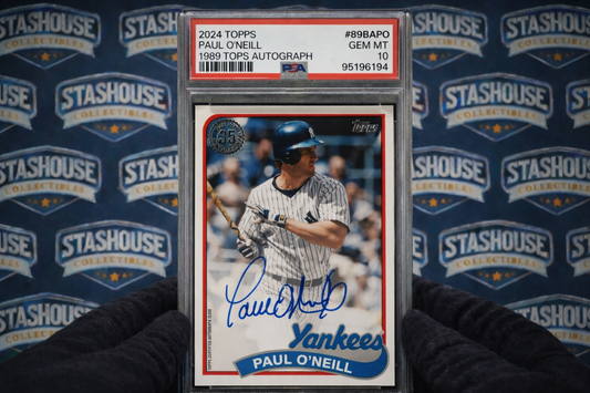 2024 Paul O’neill 1989 Topps Autograph PSA 10