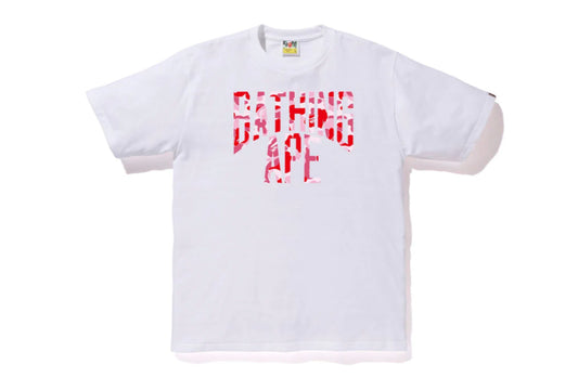 A Bathing Ape ABC Camo NYC Logo Tee (White/Pink)