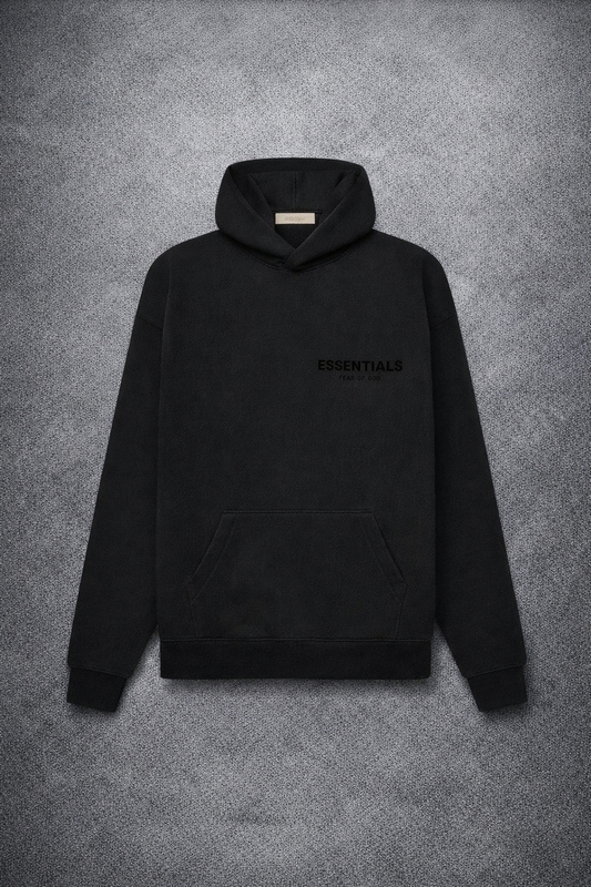 Essentials Stretch Limo Black Hoodie
