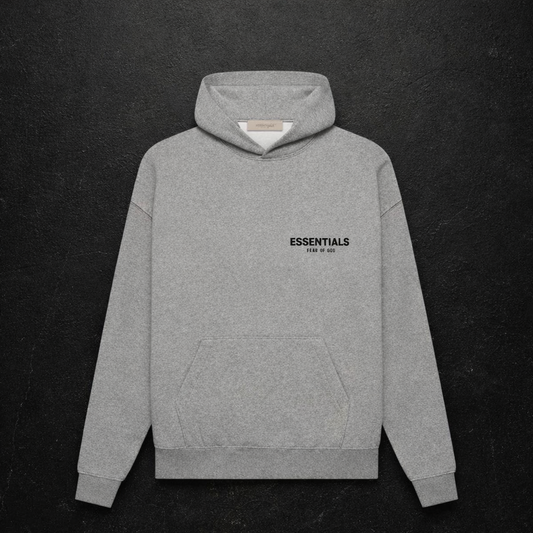 Essentials Dark Oatmeal Hoodie