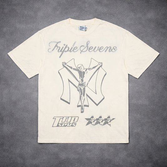 Triple Sevens NY Savior Cream Tee