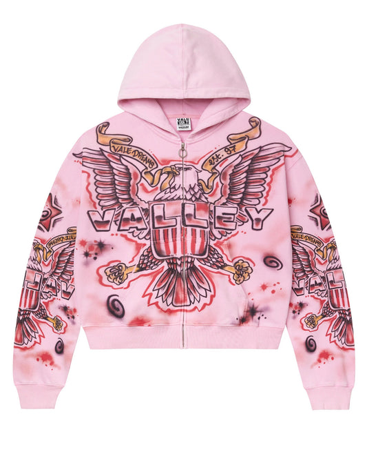 Vale Forever Pink Flag Zip Up