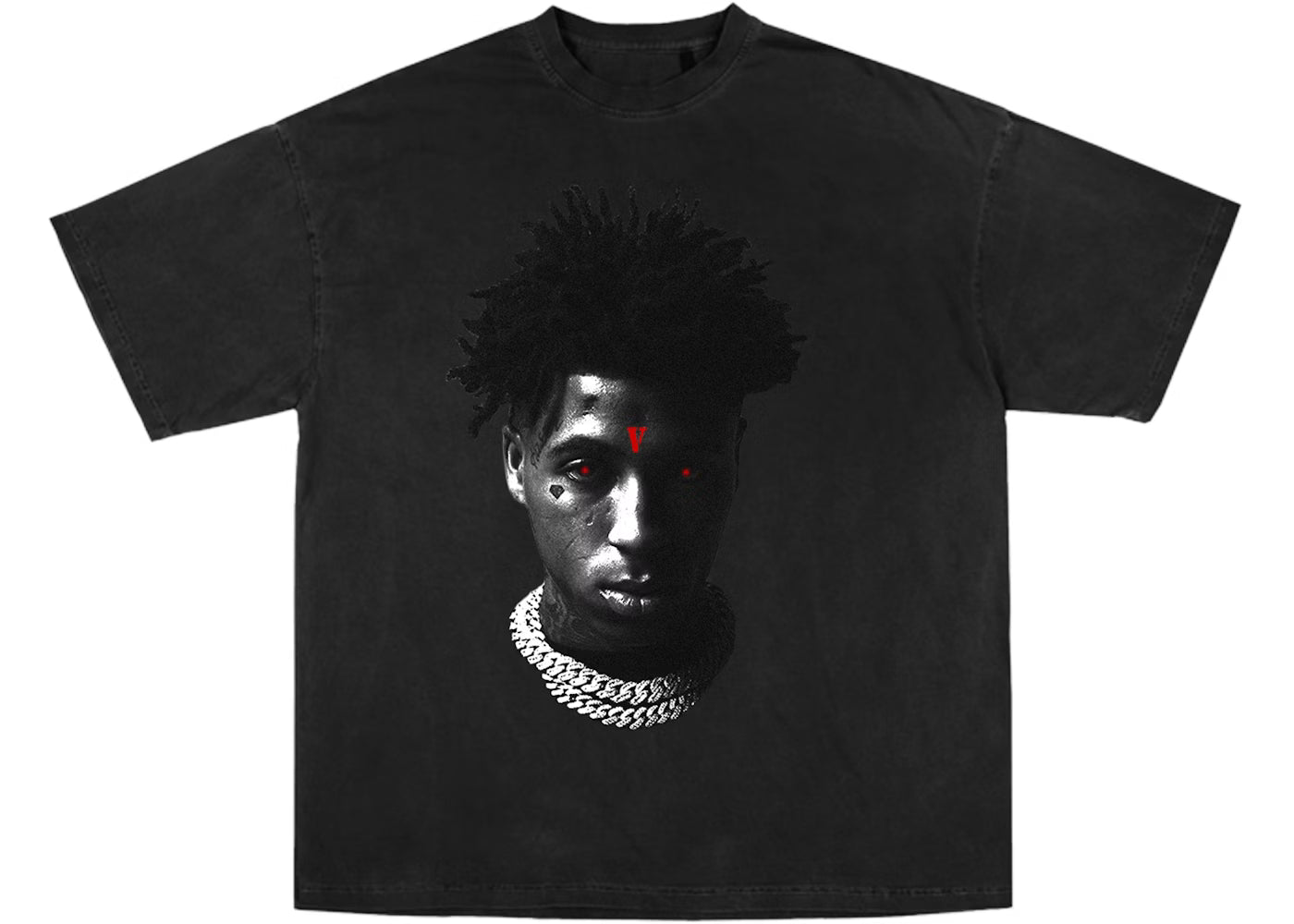 YoungBoy NBA x Vlone Reaper's Child Tee Black Men's - FW20