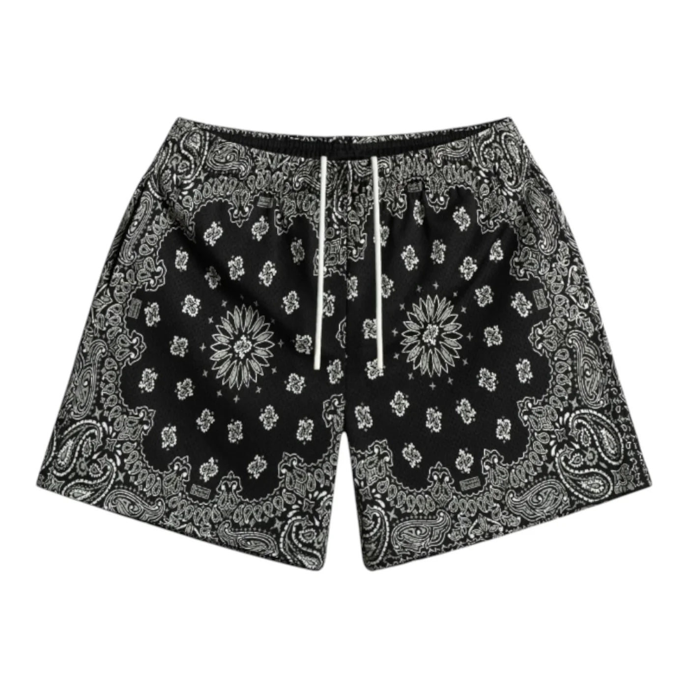 Bravest Black Paisley Shorts