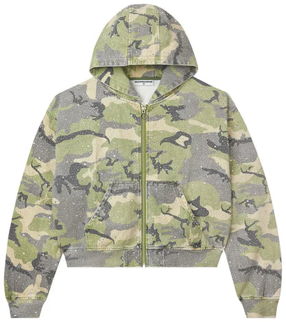 Vale Forever Crystal Camo Zip Up