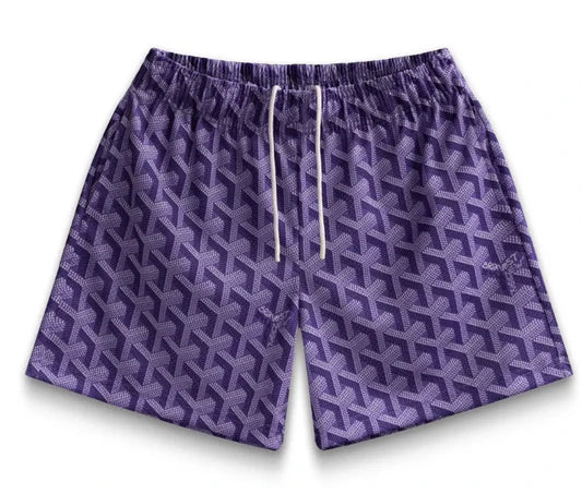 Bravest Purple Goyard Shorts