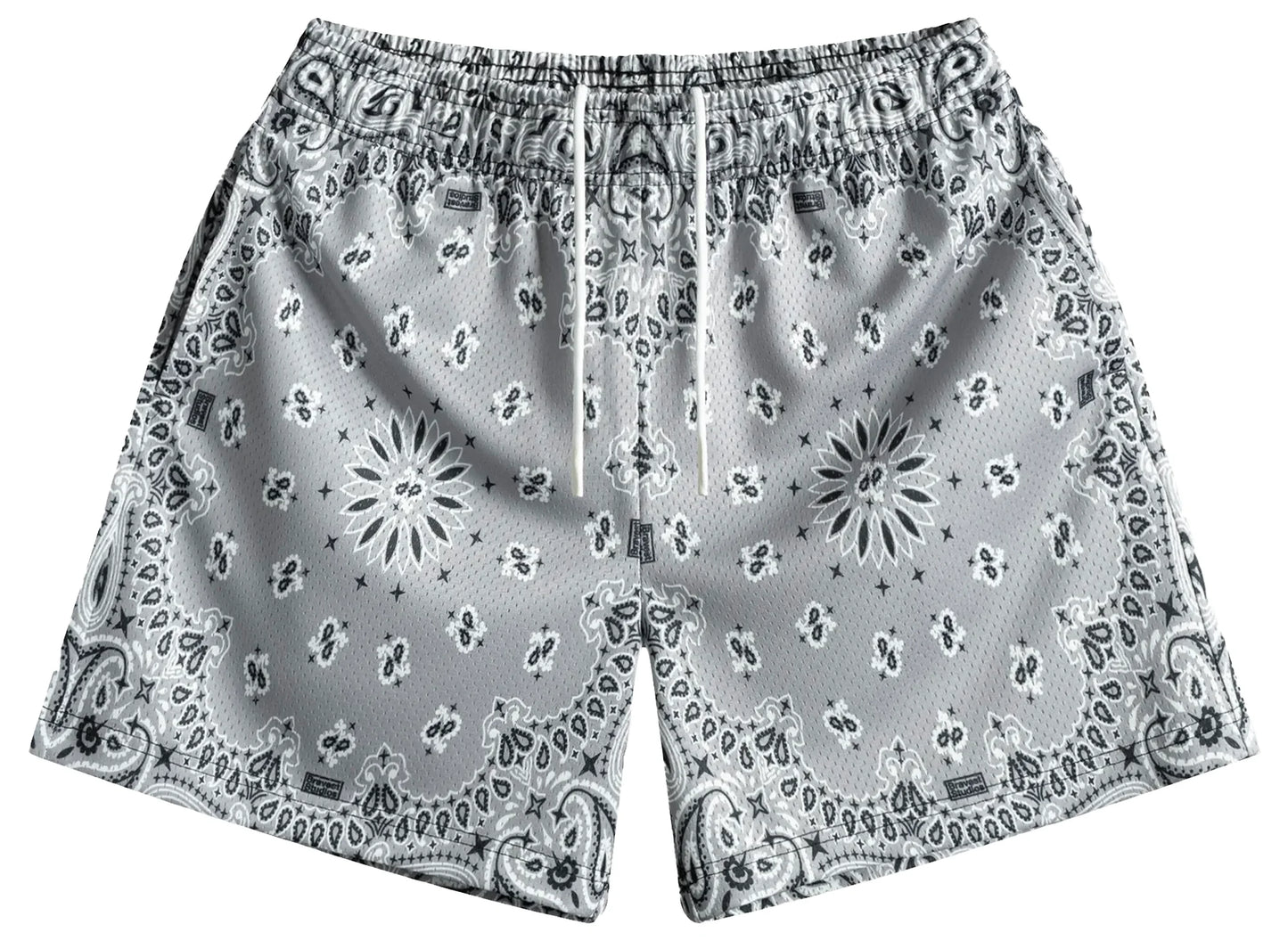 Bravest Gray Paisley Shorts