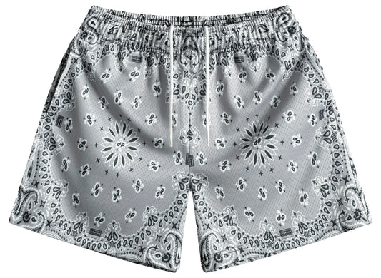 Bravest Gray Paisley Shorts