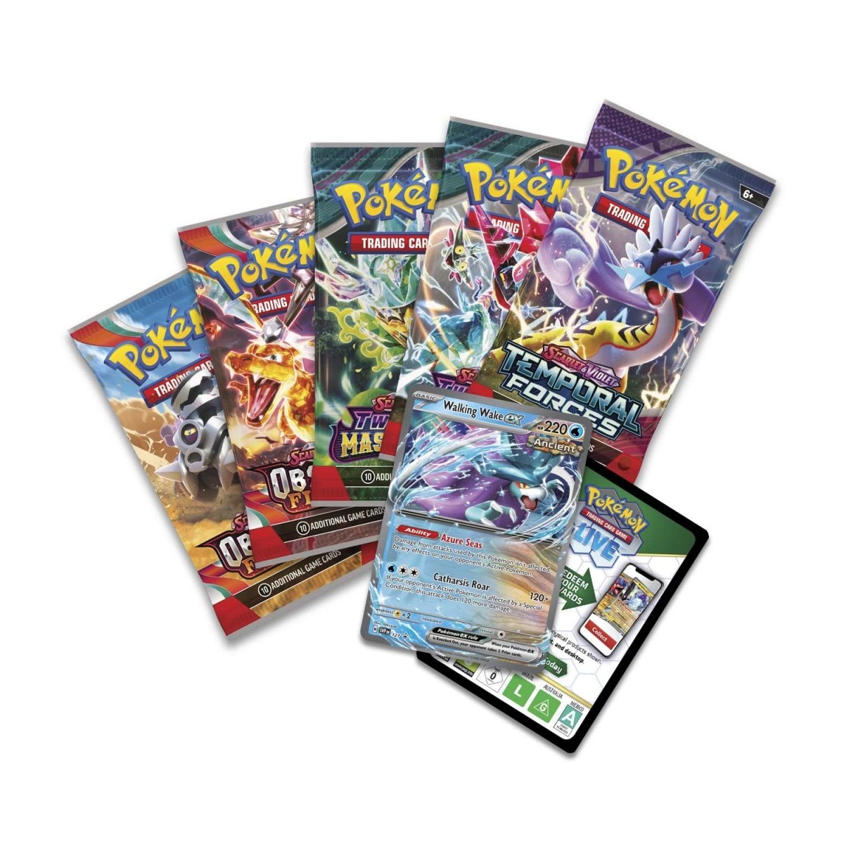 Pokémon Trading Card Game: Paradox Clash Tin Walking Wake