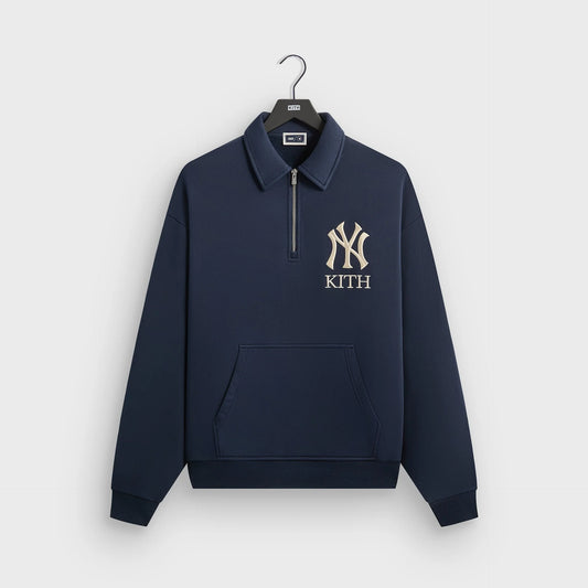Kith x New York Yankees Quarter Zip Popover Sweatshirt