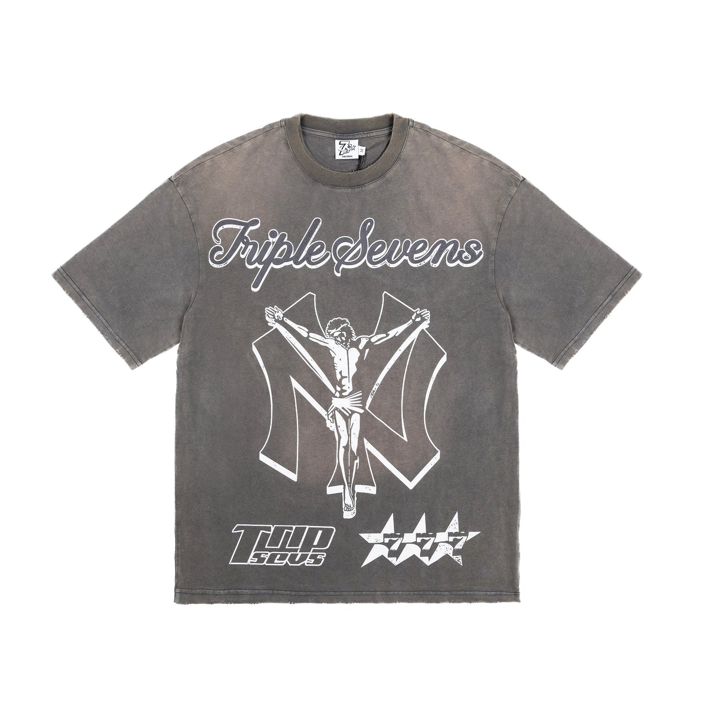 Triple Sevens NY Savior Grey Tee