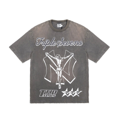 Triple Sevens NY Savior Grey Tee