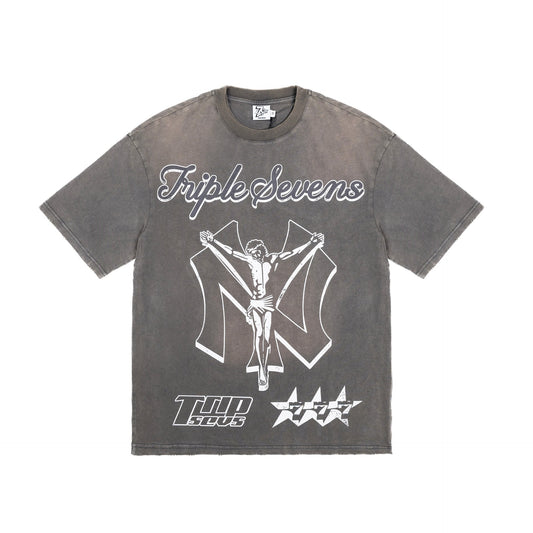 Triple Sevens NY Savior Grey Tee