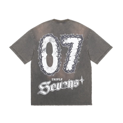Triple Sevens NY Savior Grey Tee