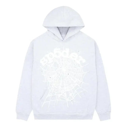 Sp5der OG Web Hoodie Heather Grey - FW23