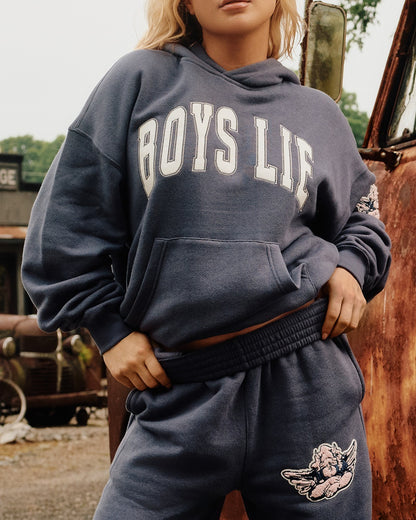 Boys Lie In Too Deep Racer Hoodie
