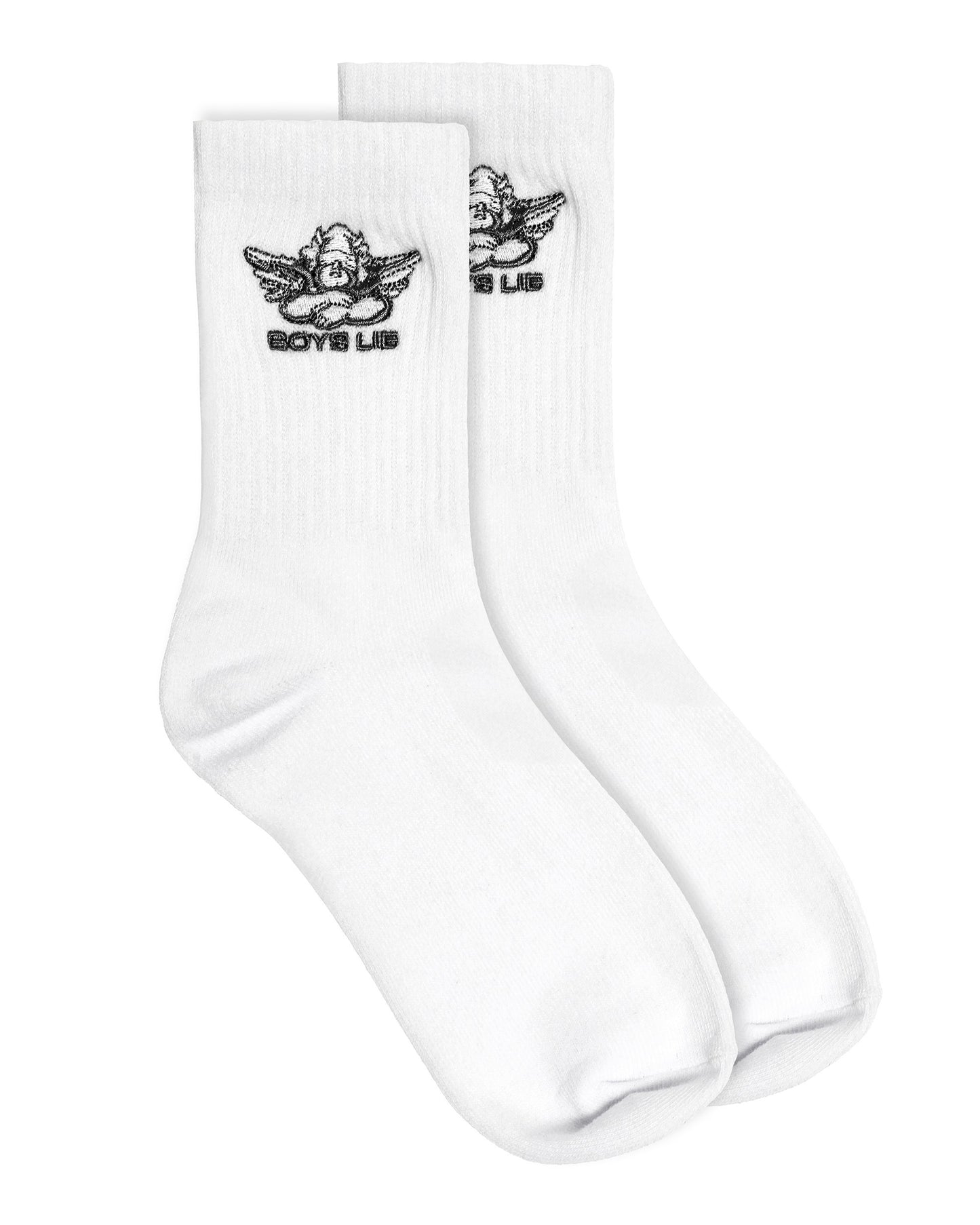 Boys Lie Black Logo Socks