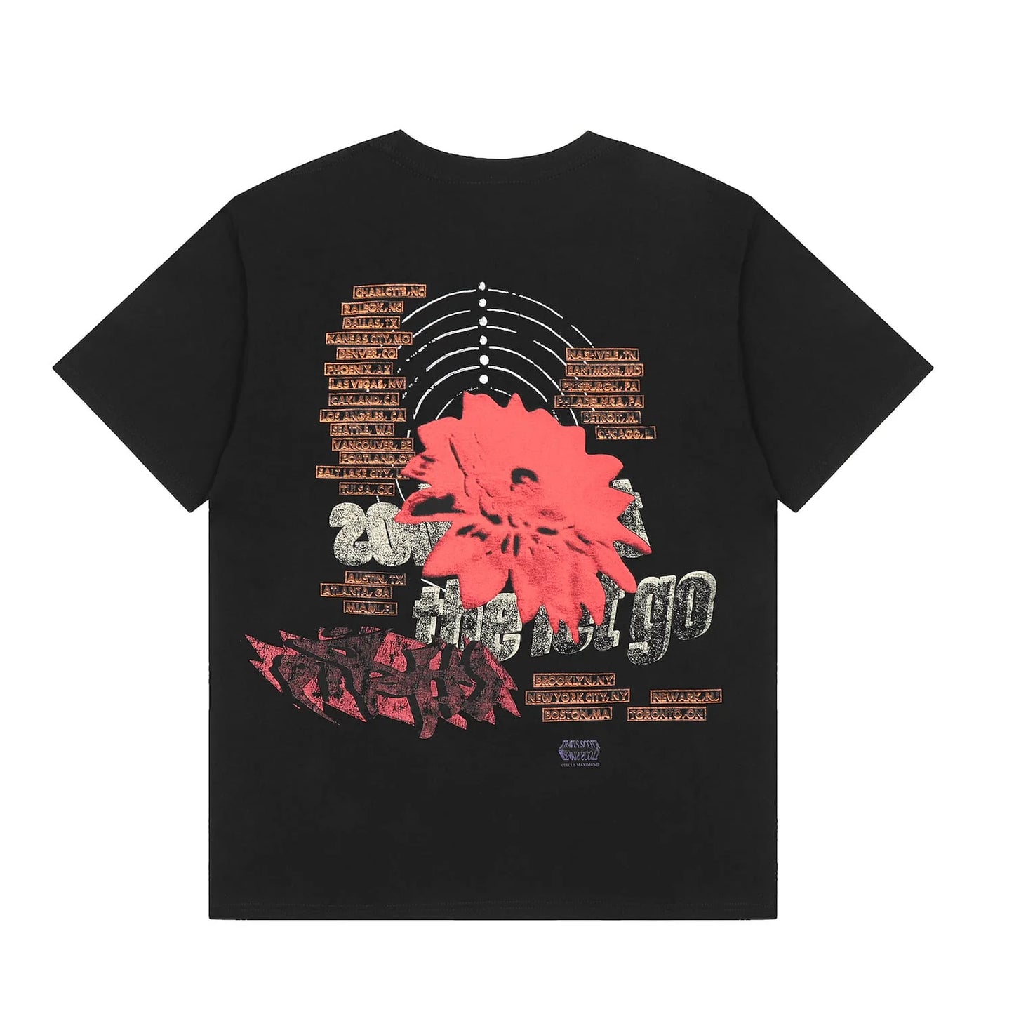 Travis Scott Utopia Echoes Circus Maximus Tee Black