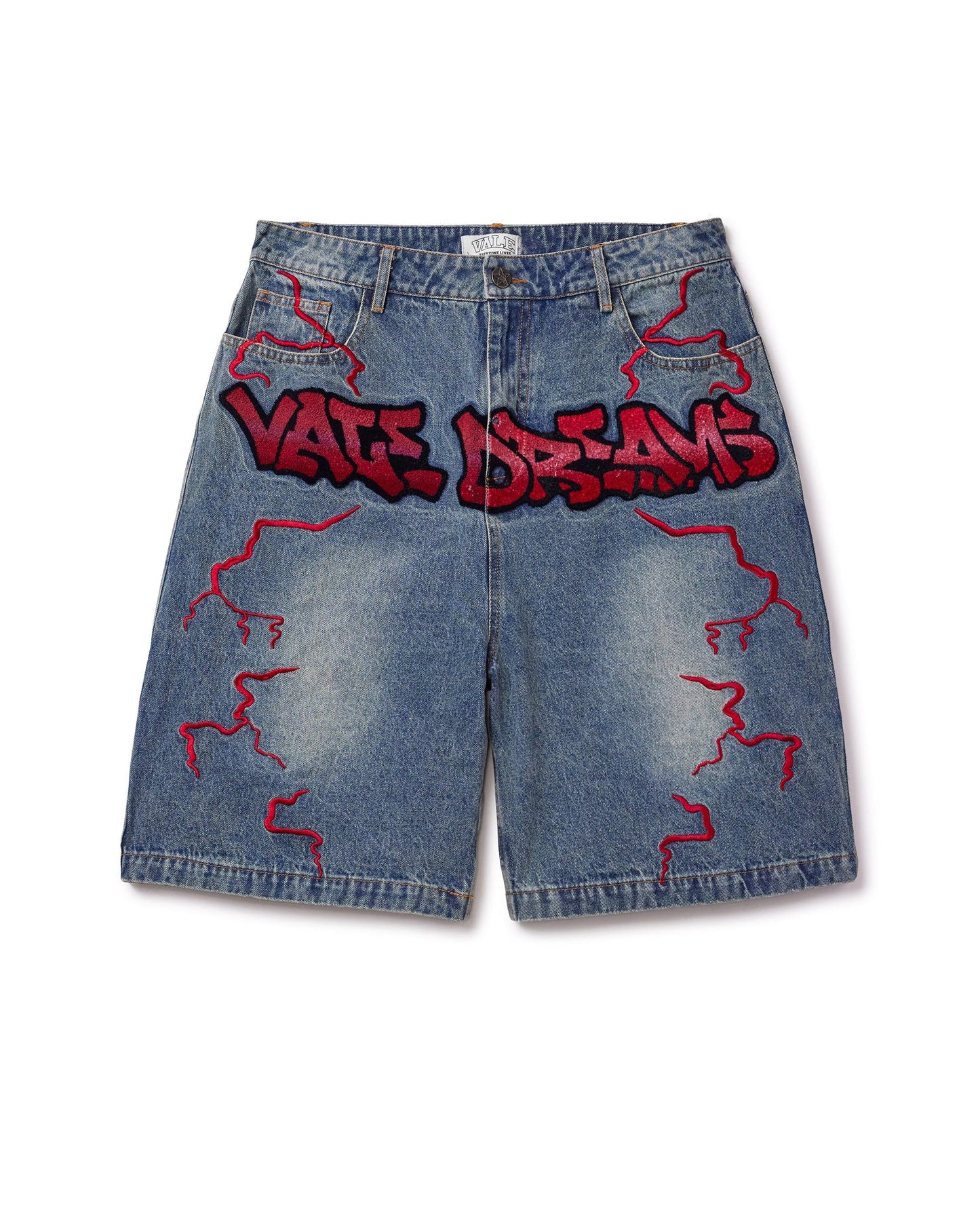 Vale Forever Blue Graffiti Shorts