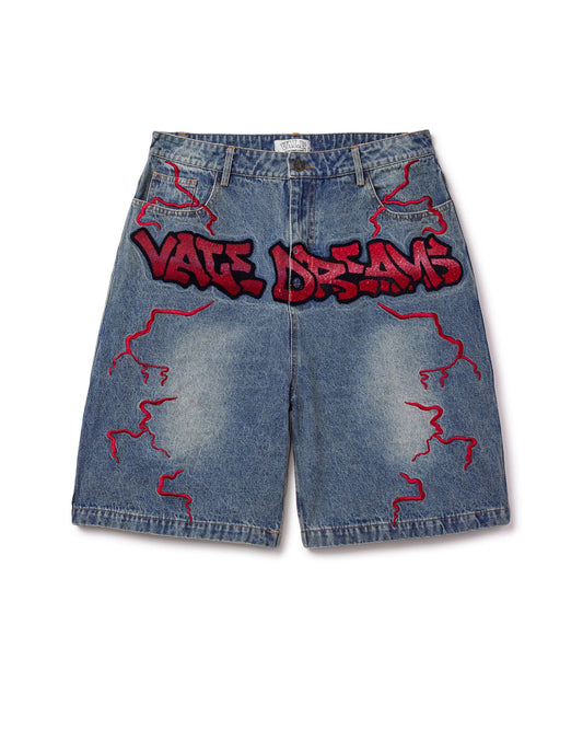 Vale Forever Blue Graffiti Shorts